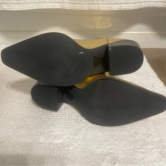 NWOB Jeffery Campbell Gold Dagget Cowboy boots - Picture 8 of 8